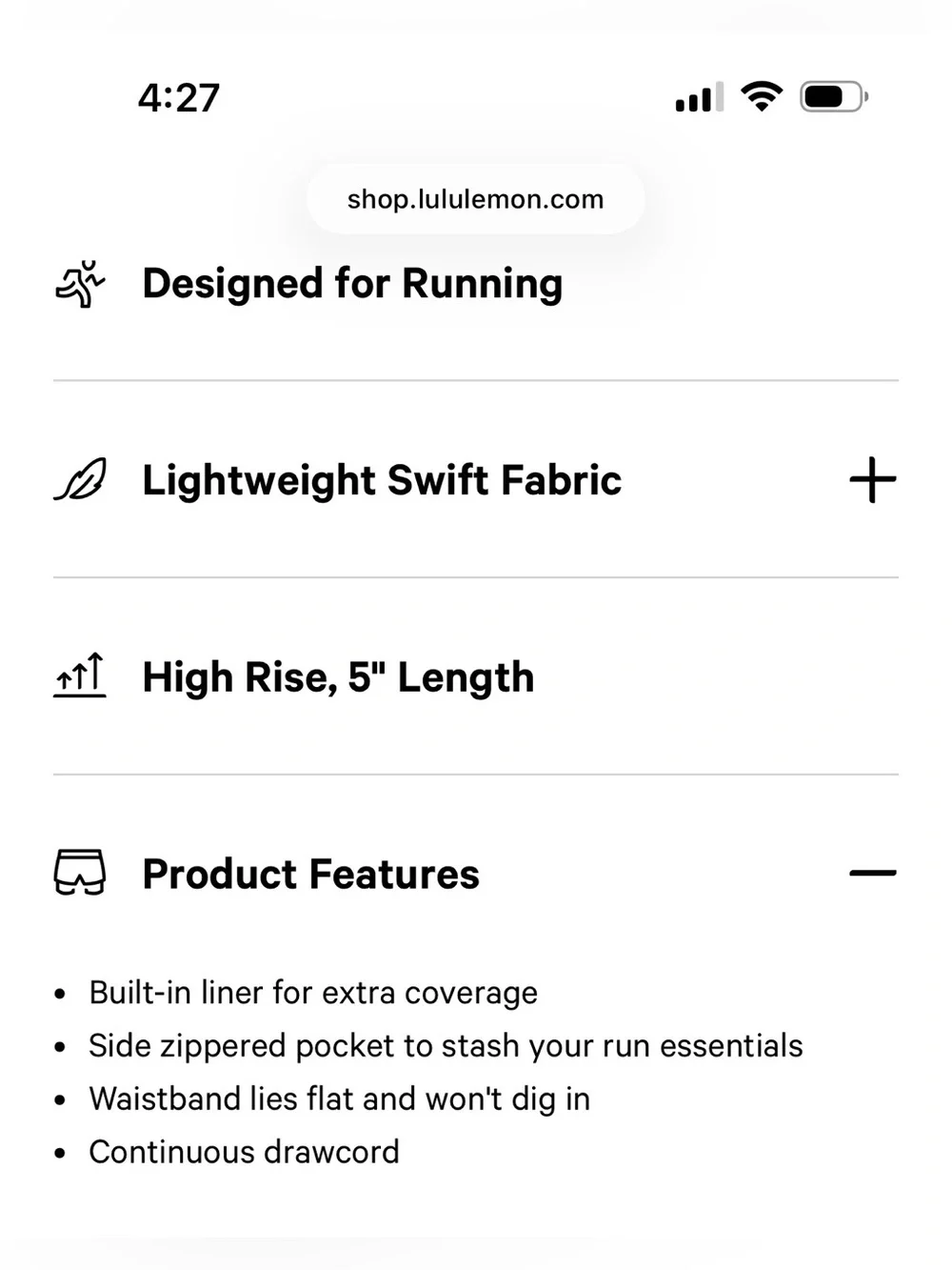 lululemon athletica lightweight athletic